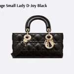 Cannage Small Lady D-Joy Black, dior