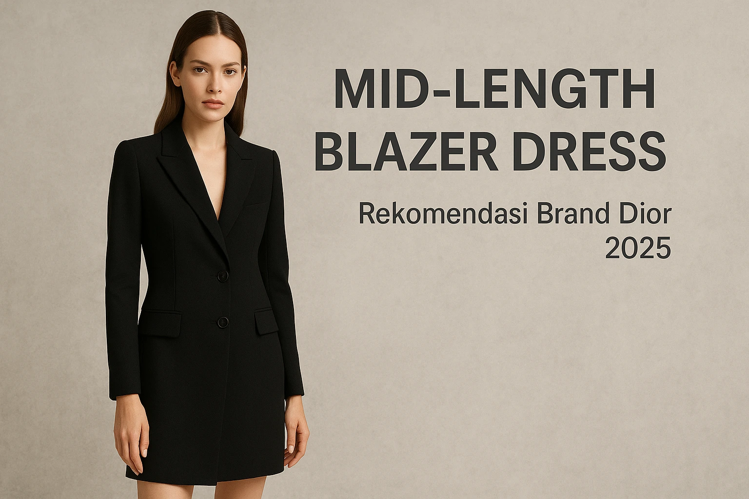 Mid-Length Blazer Dress – Rekomendasi Brand Dior 2025